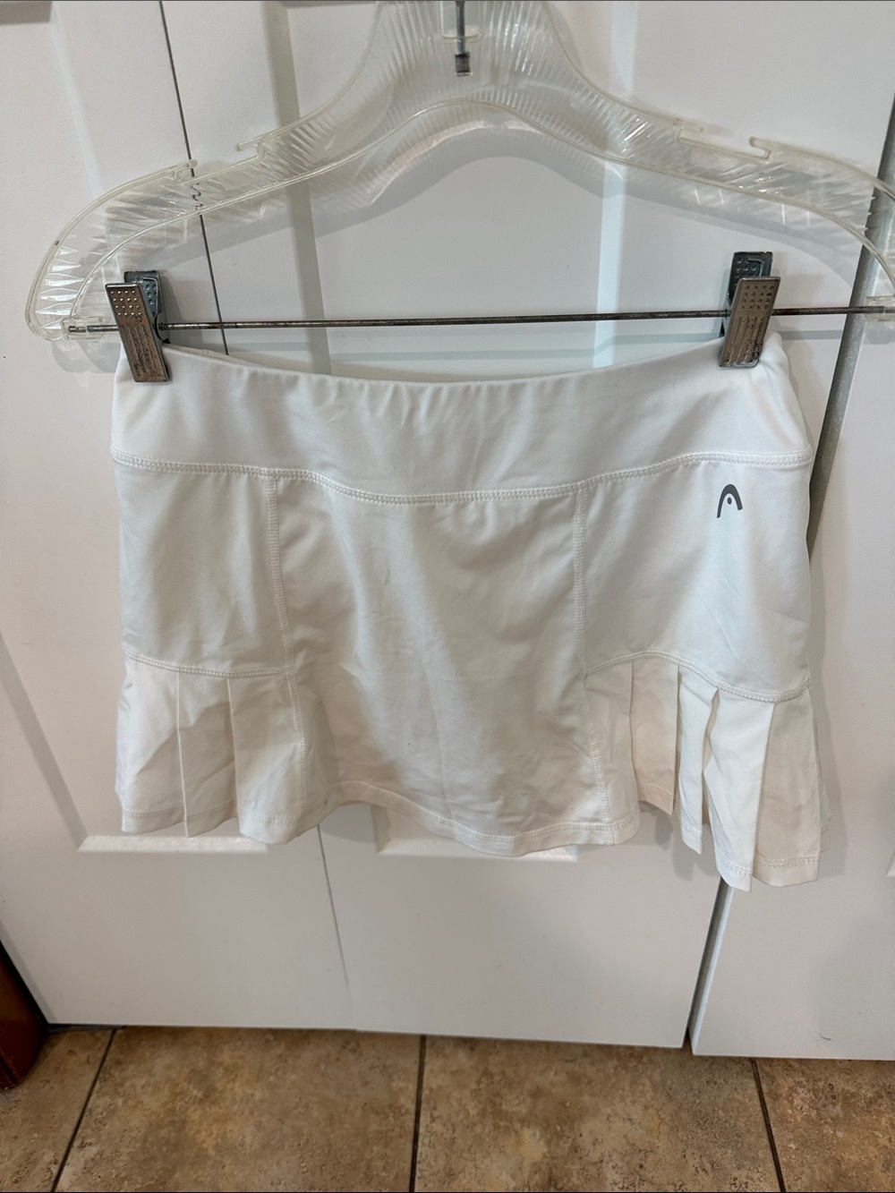 Head White Pleated Tennis Skort
